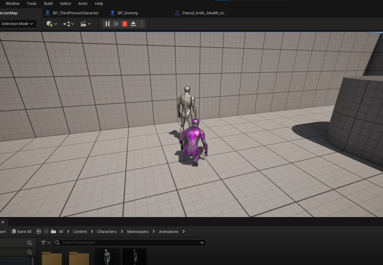 Image of an Unreal Engine 3D third person project I worked on